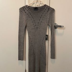 Fitted black/grey dress
